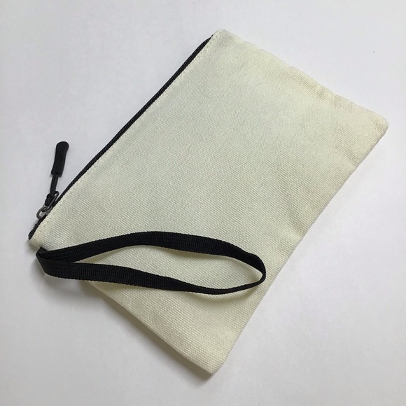 Fall Pumpkin Spice Latte Coffee Cosmetic Bag Canvas Zip Happy Fall Y’all NEW - Picture 8 of 11